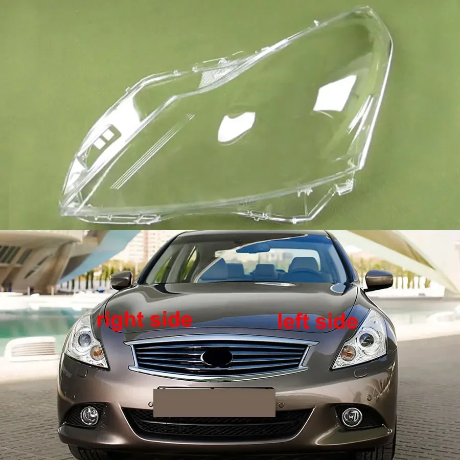 

For Infiniti G Series G37 G35 G25 2010-2015 Transparent Headlight Shade Cover Lampshade Case Headlamp Shell Lens Plexiglass