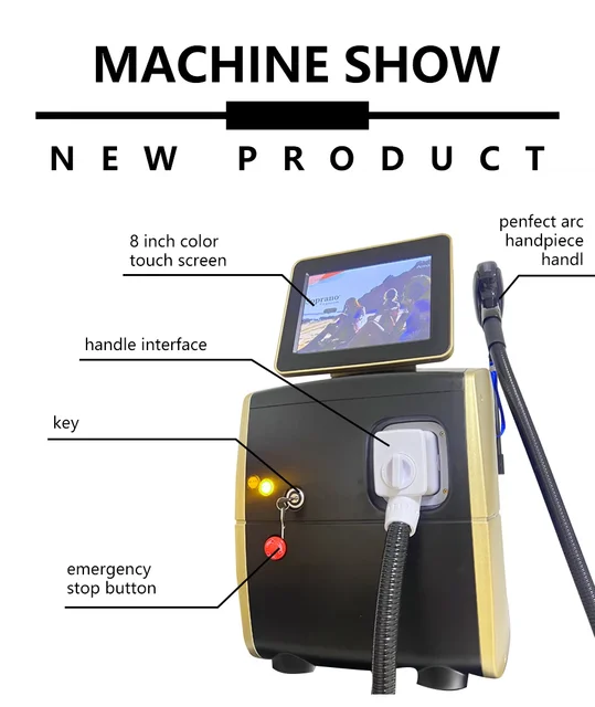 Handpiece Soprano Ice Speed Wave 808nm Soprano Ice Platinum 4000w