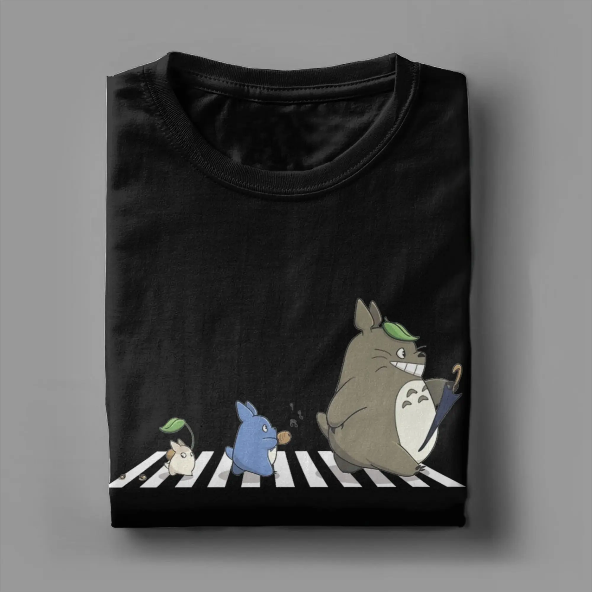 Vintage Totoro-Inspired Graphic Cotton T-Shirt - Fun & Casual Crewneck Tee