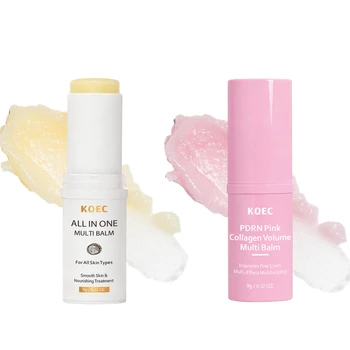 White Truffle Multi Balm Stick & PDRN Pink Collagen Volume Serum Stick Moisturizing Glowy Fade Fine Lines Finish Solid Skincare 1