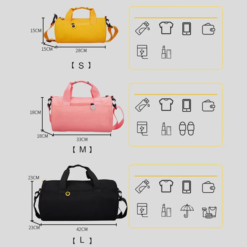 Gym Bags With Free Shipping Travel Sports Girl Dance Weekend Boys School Packing Nylon Child Swimming Handbag Fitness Bolsas