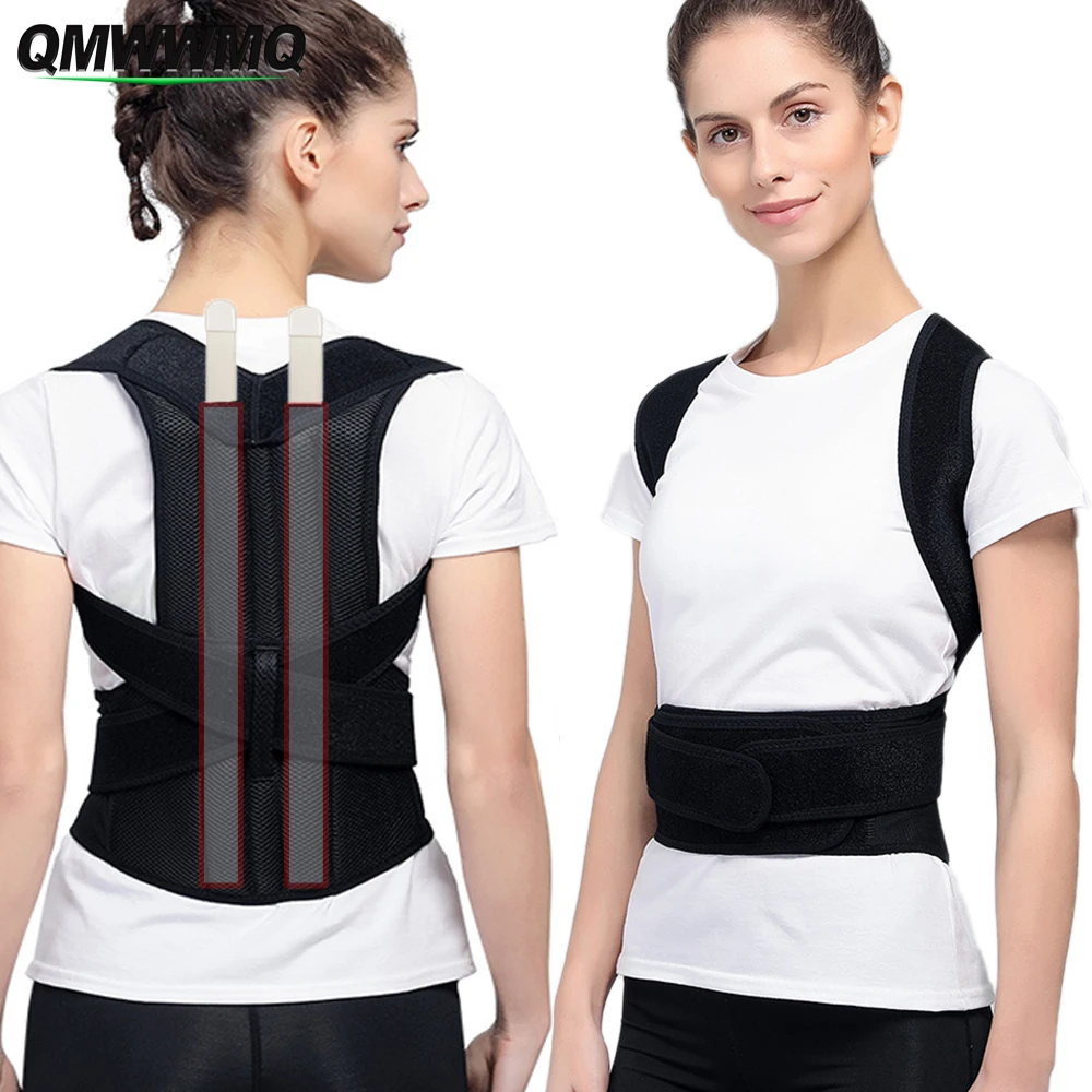 

Back Brace Posture Corrector, Adjustable Posture Trainer, Scoliosis & Hunchback Correction,Support Straightener For Women Men