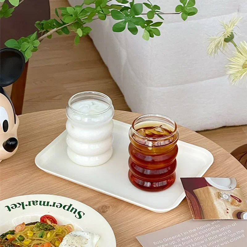 Glass Coffee Cup Transparent Heat Resistant 350ml