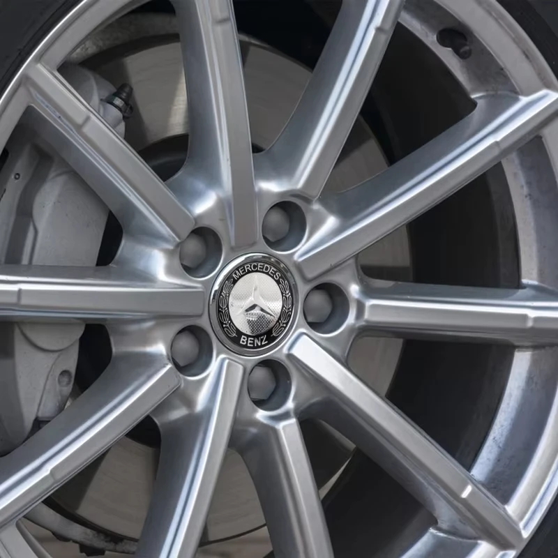 4개 세트 56mm 60mm 65mm 자동차 로고 휠 센터 자동차 액세서리 (메르세데스-벤츠 AMG W204 W124 W205 W203 W211 W201 W108 W210용) 재떨이