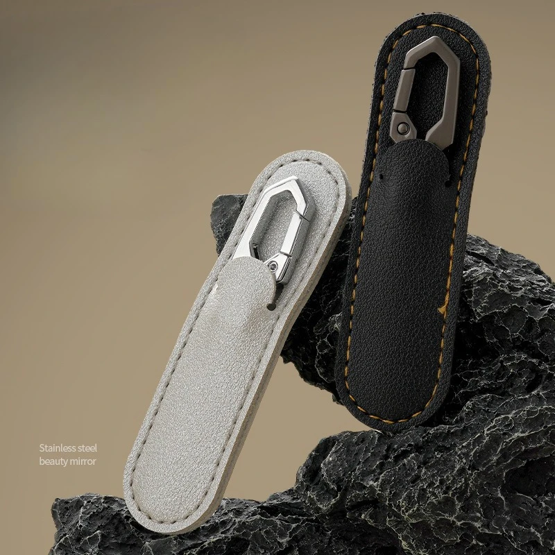 The New Nail File Features A Stainless Steel Polished File Strip with A Keychain, Which Is Creatively Portable and Easy To Carry