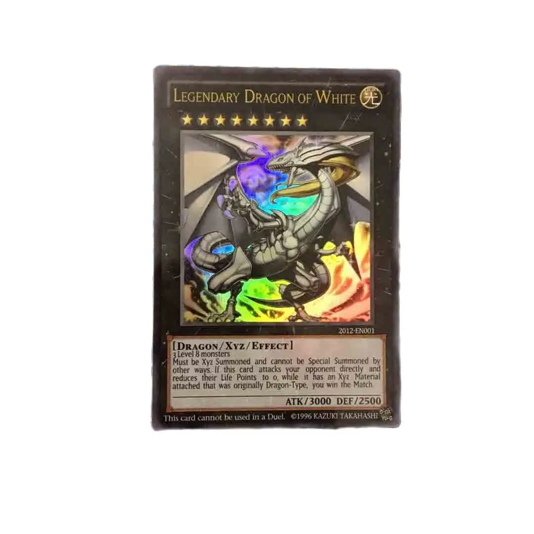 

Легендарный Дракон белого цвета Yu Gi Oh, «сделай сам», мигающее лицо, английская игрушка EP13, хобби, коллекционные предметы, коллекционная игра, коллекционная аниме карта