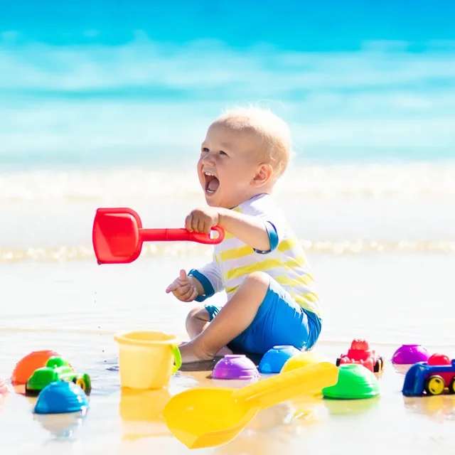 Sand Beach Kids Shovels Sscoop Shovel For Plastic Sandbox Castle Play Gardening Kit Garden Rake Tool Diggers Snow Food 5