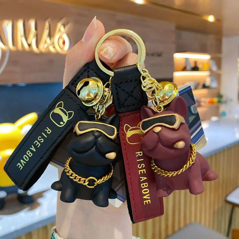 Lv Bulldog Keychain