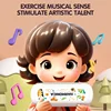 Children's Toy Cartoon Crab Mini Harmonica with Led Light Mouth Organ Baby Early Education Musical Instrument Toys for Kids Gift 2