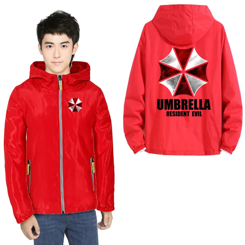 Мужская ветровка Umbrella Corporation тонкая Светоотражающая куртка на молнии