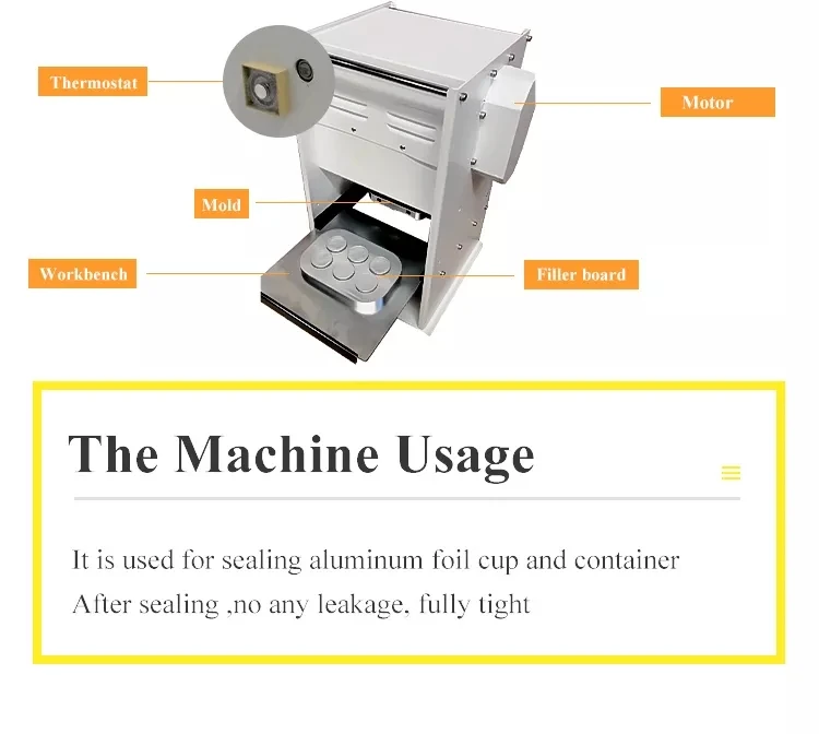 Description Picture 5 of itemAutomatic Electric Coffee Capsule Cup Sealing Machine Nespresso Aluminum Foil 6 Holes Heat Sealing Machine