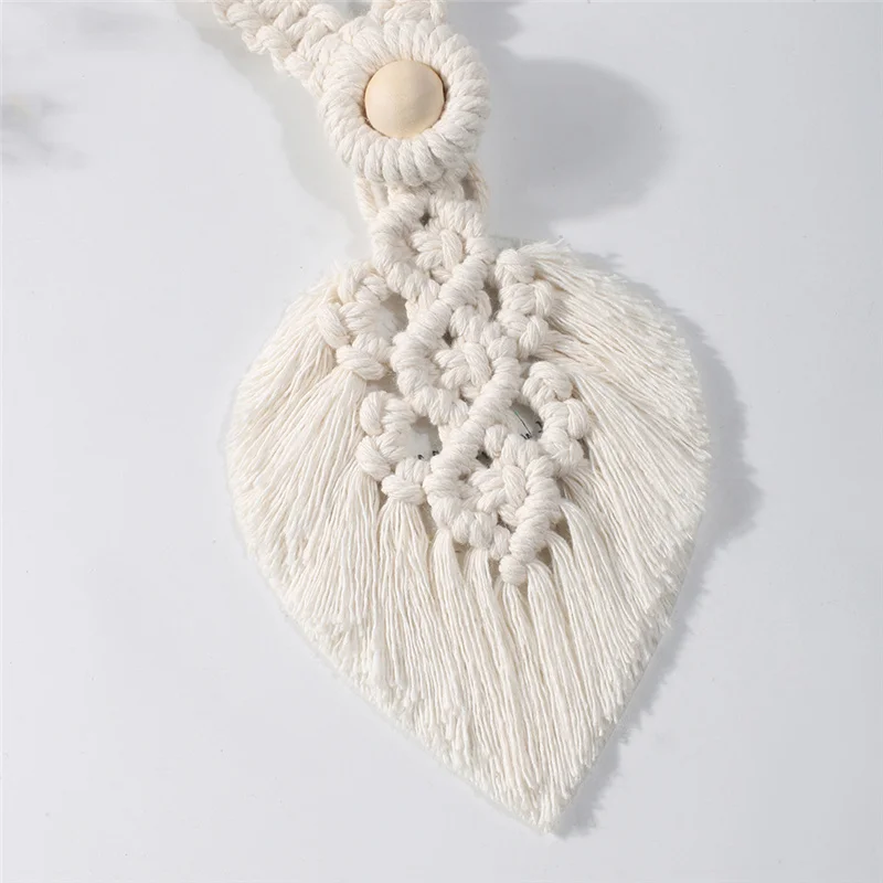 Description Picture 5 of itemHand-Woven Macrame Curtain Tieback Holder Hooks Tie Backs Living Room Bohem Decoration Accessories Holdback Curtain Straps