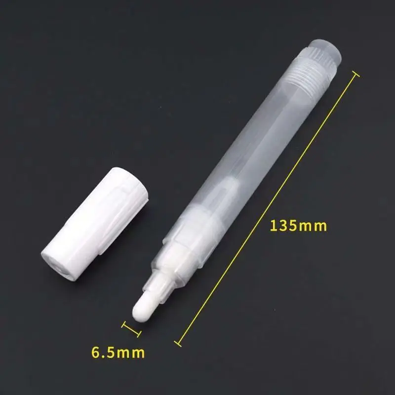 크리에이티브 플라스틱 빈 펜 막대 5mm 6.5mm 8mm 10mm 30mm 배럴 튜브, 그래피티 펜 액체 분필 마커 페인트 펜 액세서리