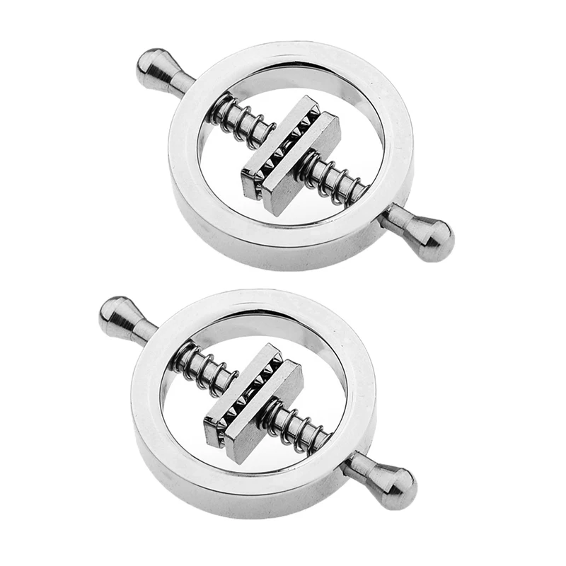Adjustable Metal Nipple Clamps For Intimate Role Play And Bonding_voghion.com