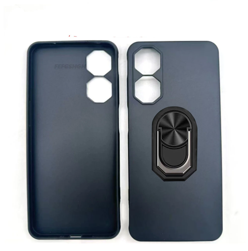ZTE Nubia Neo 2 5G High Back Finger Ring Soft TPU Silicone Phone Case, 6.8 Cover