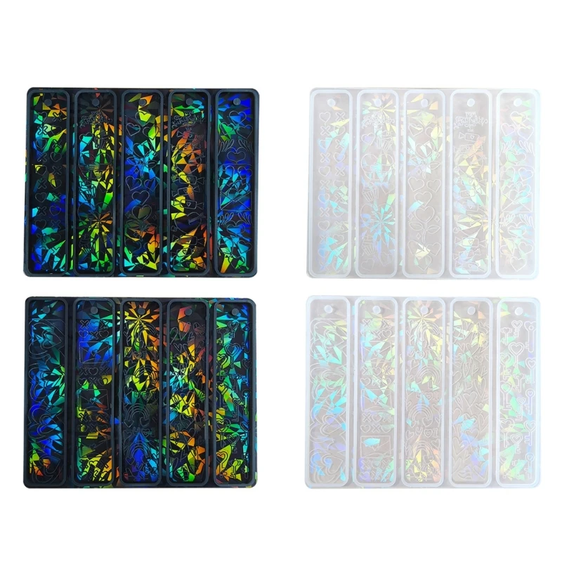 Durable Silicone Mold Crystal Bookmarks Casting Mould Handmade Bookmarks Crafts