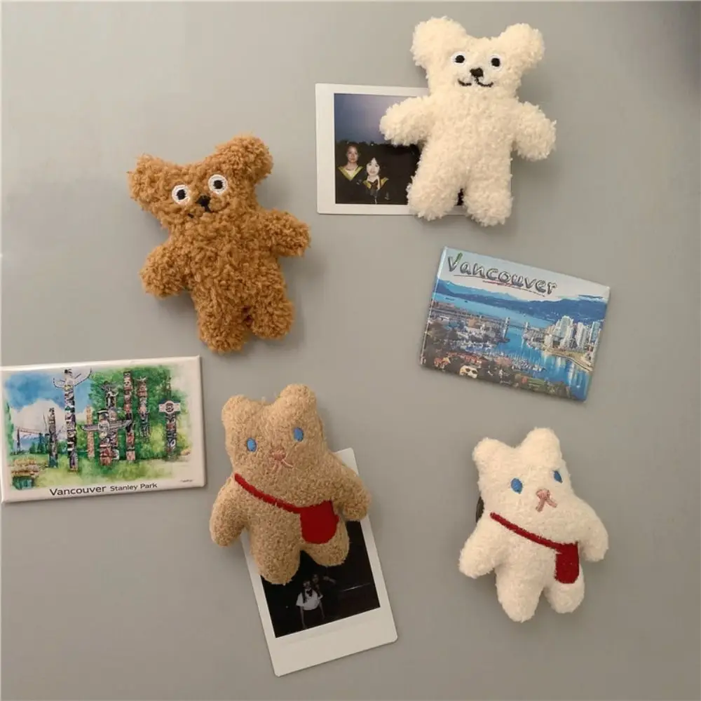 Description Picture 2 of item1PC Lovely Bear Fridge Sticker Magnet 3D Plush Decals Cute Cartoon Refrigerator Sticker Gift Souvenir Home Decor Kitchen Decor