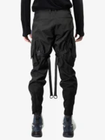 REINDEE LUSION 18AW FUNCTION WATERPROOF BLACK cargo pants with straps large pockets techwear darkwear trouser 2