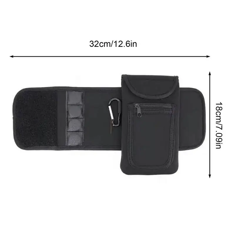 Water Bottle Bag Portable Gym Bottle Pouch with Phone Holder Attaches Magnetically To Metal Exercise Equipment Within Reach 6