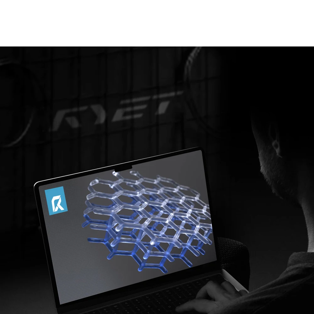 2026 RYET 3D-Gedruckter Carbon-Fahrradsattel 245x135/145mm für MTB Gravel Rennrad Ergonomischer Rennsattel Hohltechnologie Fahrradsitz – Detail 9