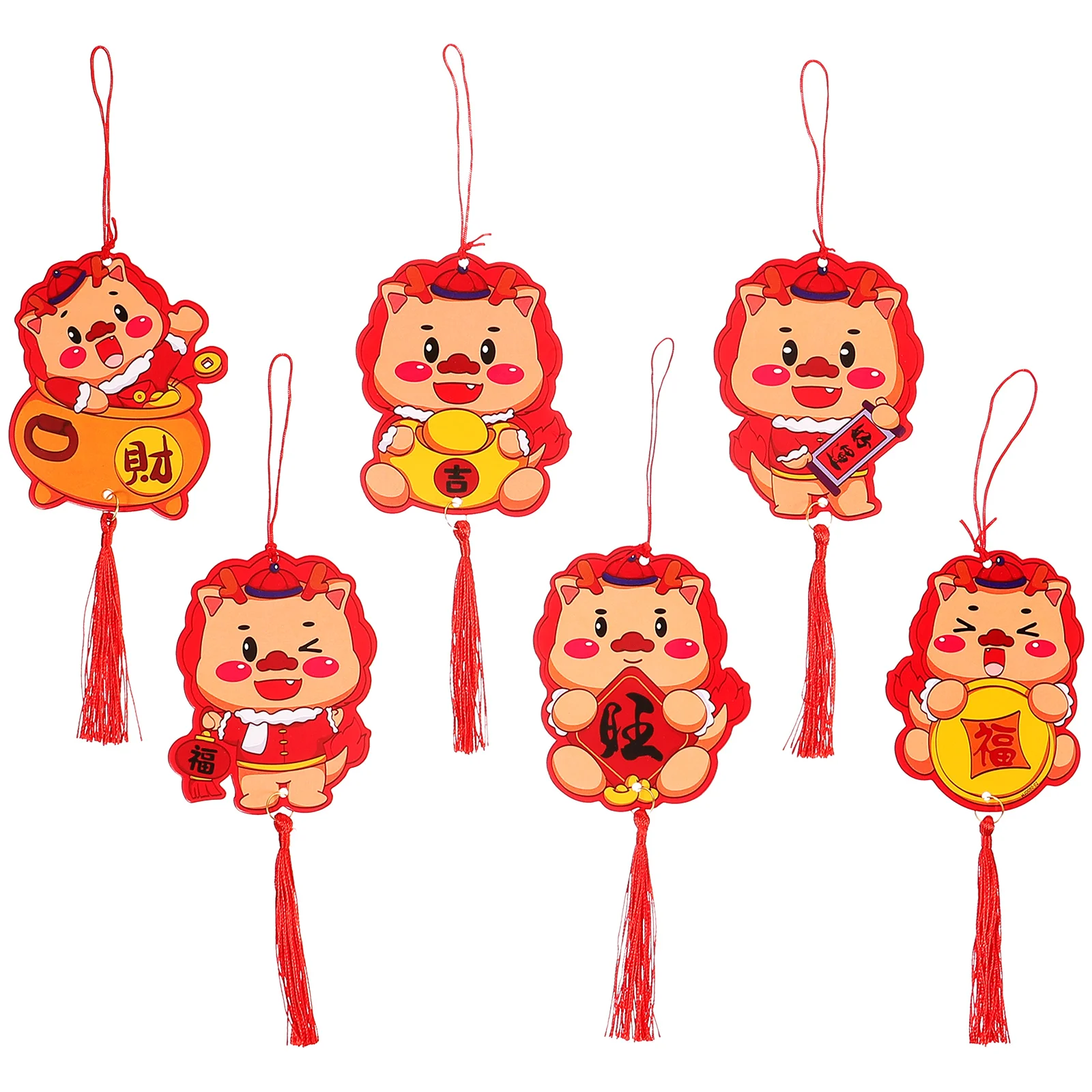 

Chinese New Year Pendant Bonsai Hanging Decorations Dragon Ornament Potted Plant New Year Spring Festival Decorations