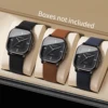 3/4/6PCS Fashion Square Men Watches Casual Leather Band Mens Quartz Watch Set Relogio Masculino（Without Box）