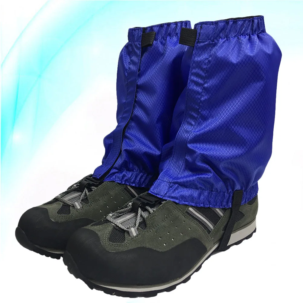 1 Pair Waterproof Ankle Gaiters Snow Gaiters Oxford Cloth Boots Cover Sleeves Adjustable Snow Shoe Covers For Outdoor Hiking