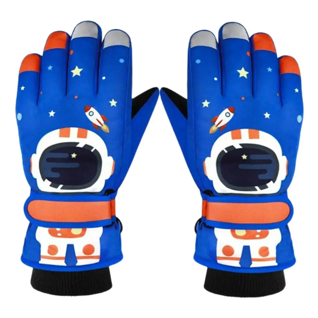Kids Ski Gloves Thick Winter Gloves for Running Snowboarding Motorcycle