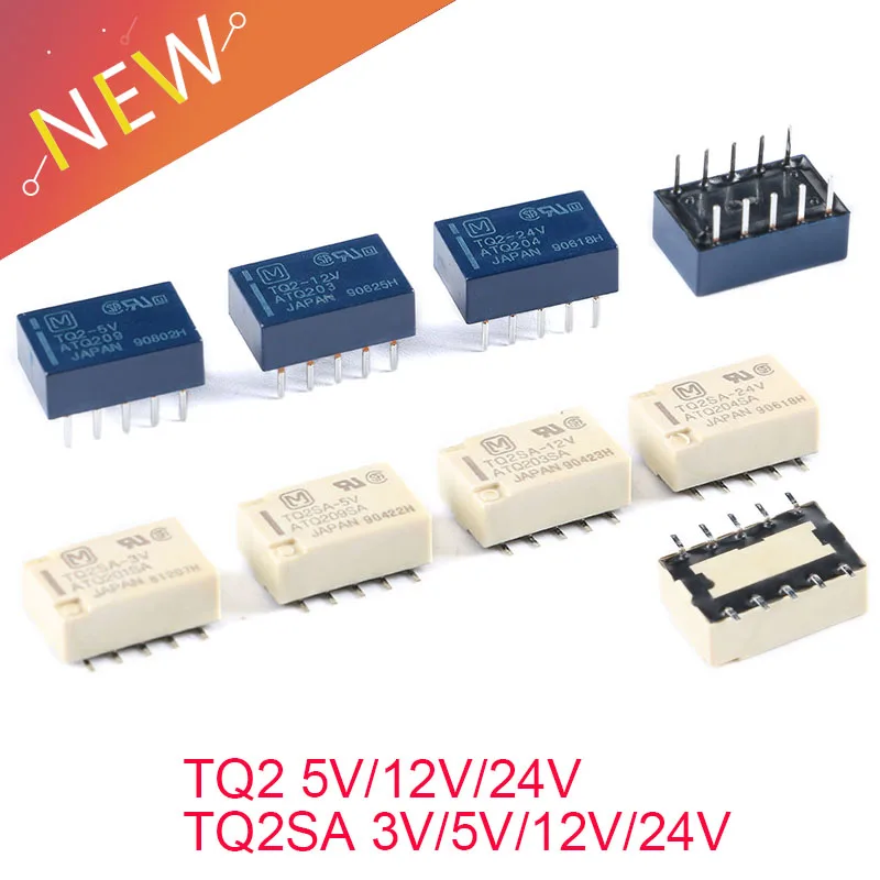 Relés de señal 1A TQ2 5V 12V 24V TQ2-5V TQ2-12V TQ2-24V TQ2SA 3V 5V 12V ...