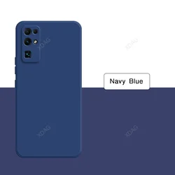 Premium Shockproof Liquid Silicone Soft Luxury Candy Back Phone Case - Elegant and Protective for Honor 30 Pro Plus (Navy Blue)