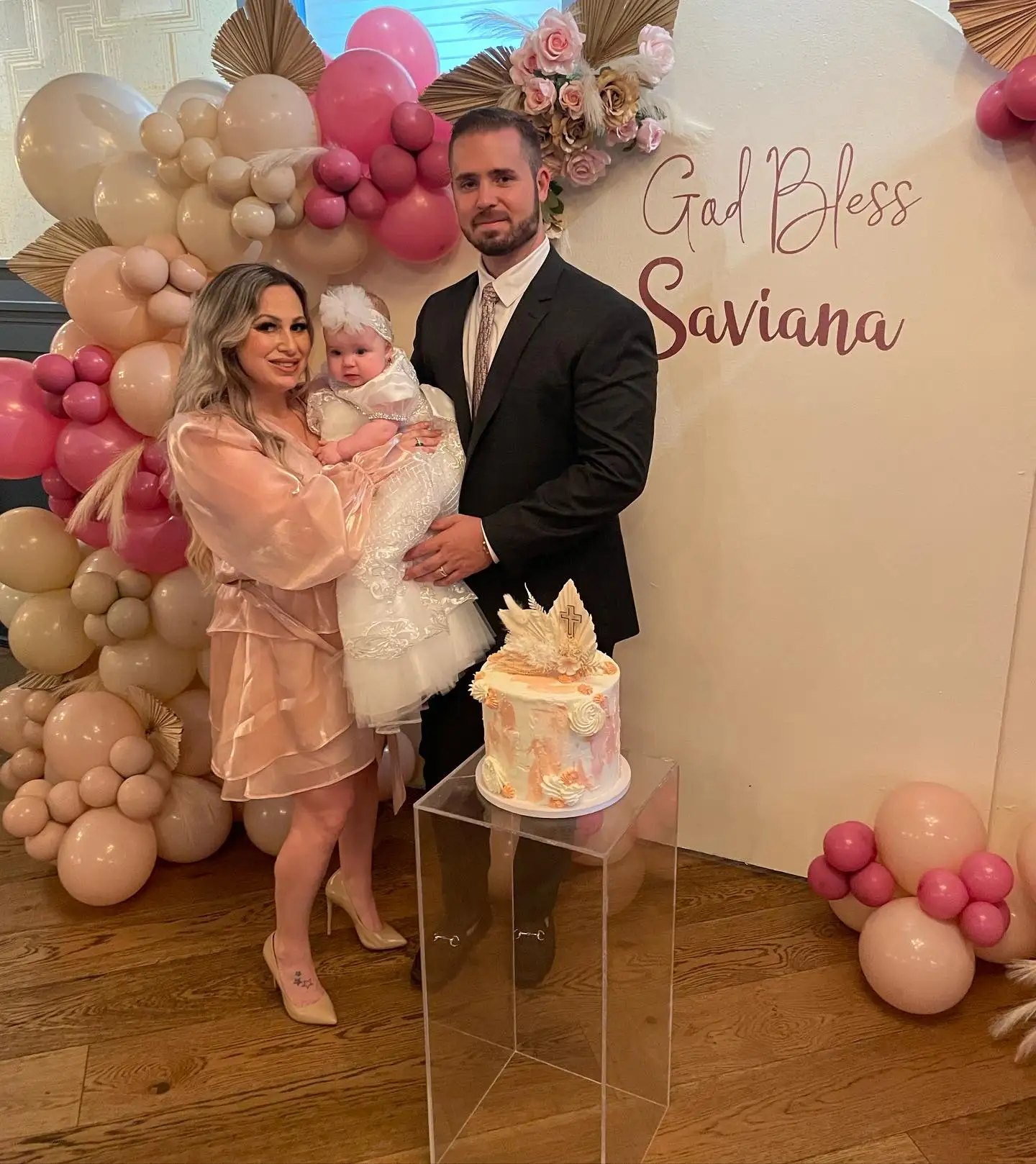 White Satin Christening Gown 4