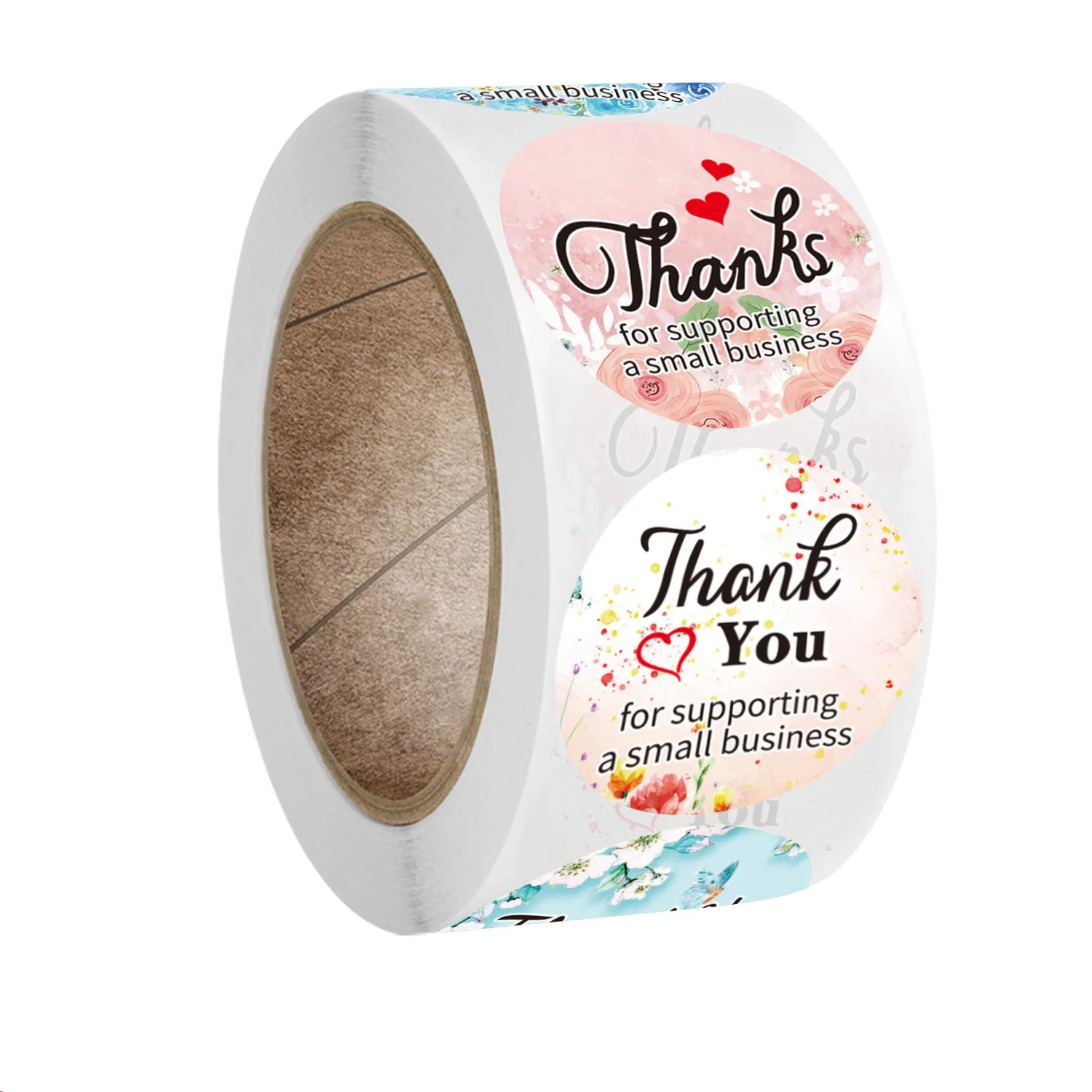 

50-500 шт., наклейки с надписью «thank you»