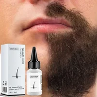 Sérum de croissance rapide des cheveux, huile pour barbe, fluide de repousse des cheveux axillaire et de la poitrine, plus long, plus épais, prévient l'alopécie, Anti-perte de cheveux 1