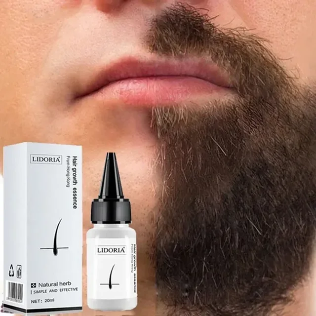 Sérum de croissance rapide des cheveux, huile pour barbe, fluide de repousse des cheveux axillaire et de la poitrine, plus long, plus épais, prévient l'alopécie, Anti-perte de cheveux 1