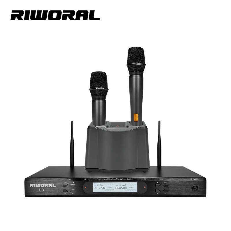 

H3 High quality wireless handheld karaoke microphones studio sound speaker Christmas party equipment for singing