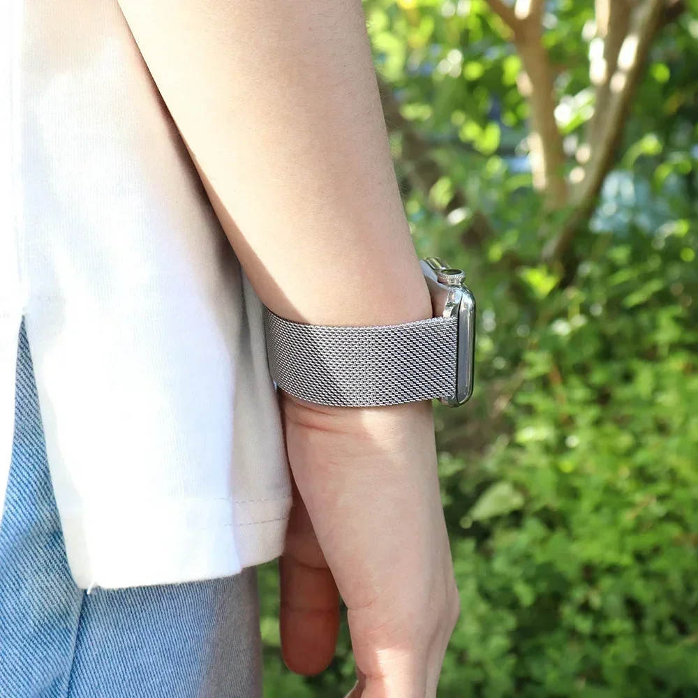 Milanese Loop Metal Wristband Bracelet