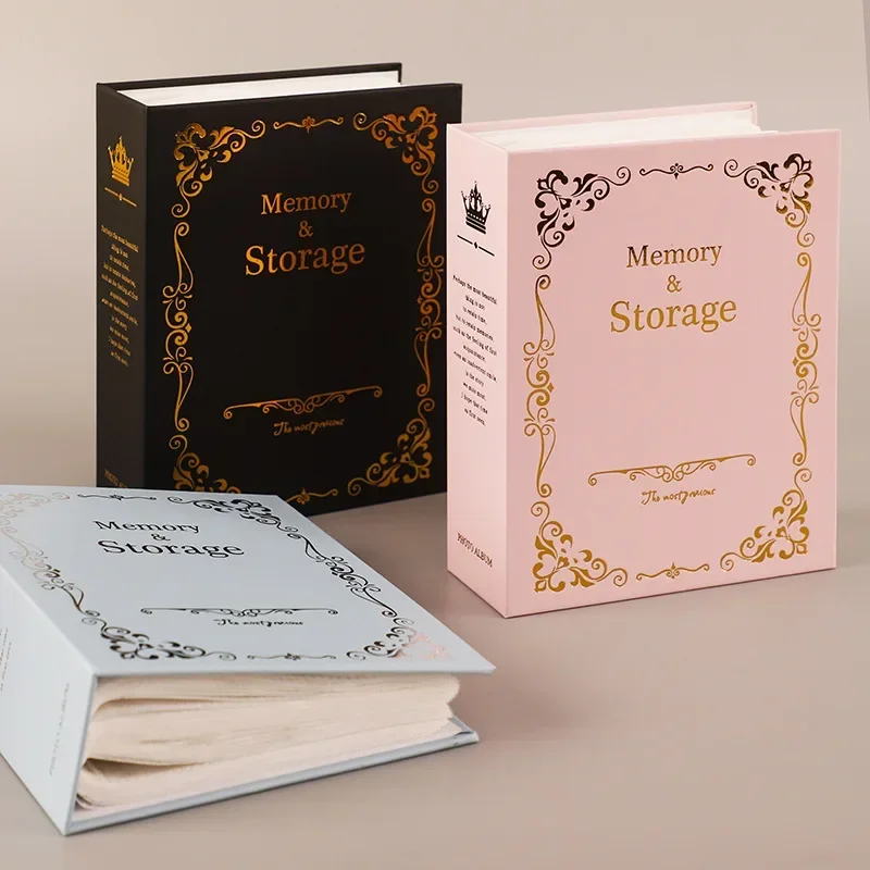 6 Inches Bronzing Photo Album Large Capacity Hold 100 Photos Memory Photos Storage Book Picture Case Photo Album Frame For Kids photo album