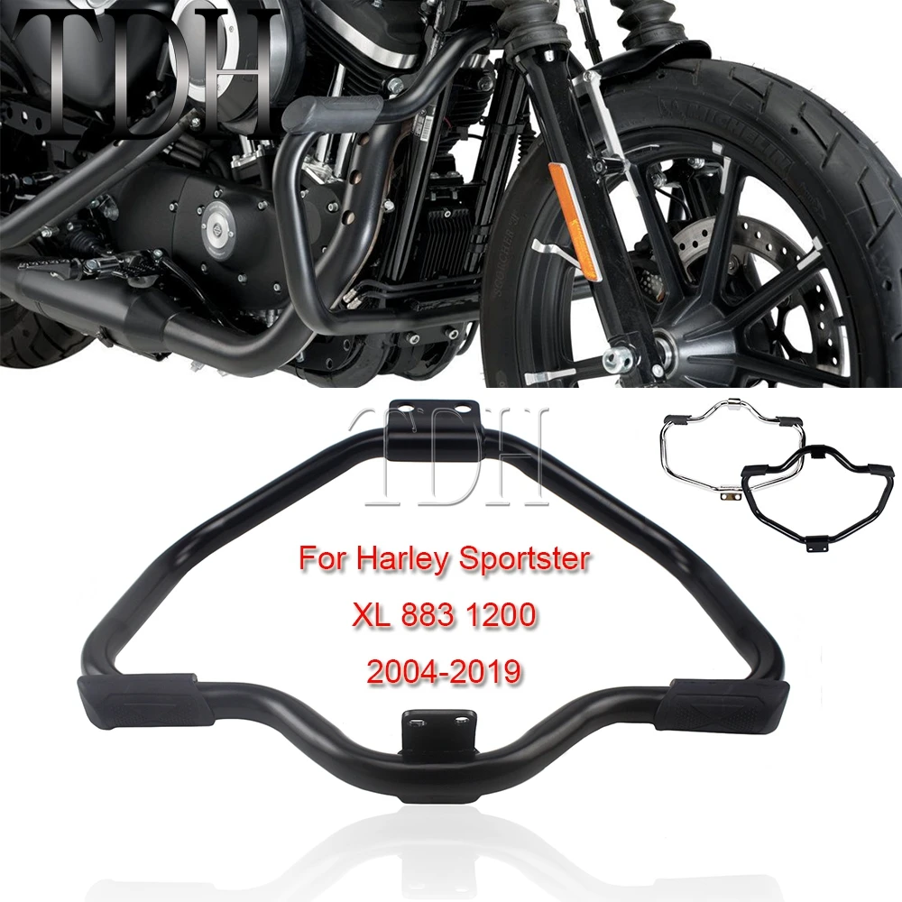 

Highway Crash Bar Engine Guard For Harley Sportster XL 883 1200 Custom Roadster Forty Iron Superlow Nightster Bumper Protector