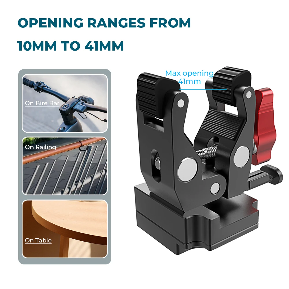 Crab Pliers Clamp With Universal V-Lock Mount Quick Release Adapter For DSLR Camera Battery