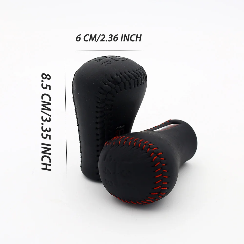Universal Gear Shifter Gear Shifter for Gearshift Shifter Stick Lever Headball MT PU Leather
