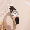 Classic Women's Casual Quartz Leather Band Strap Watch New Round Analog Clock Wrist Watches Designer Watches 6