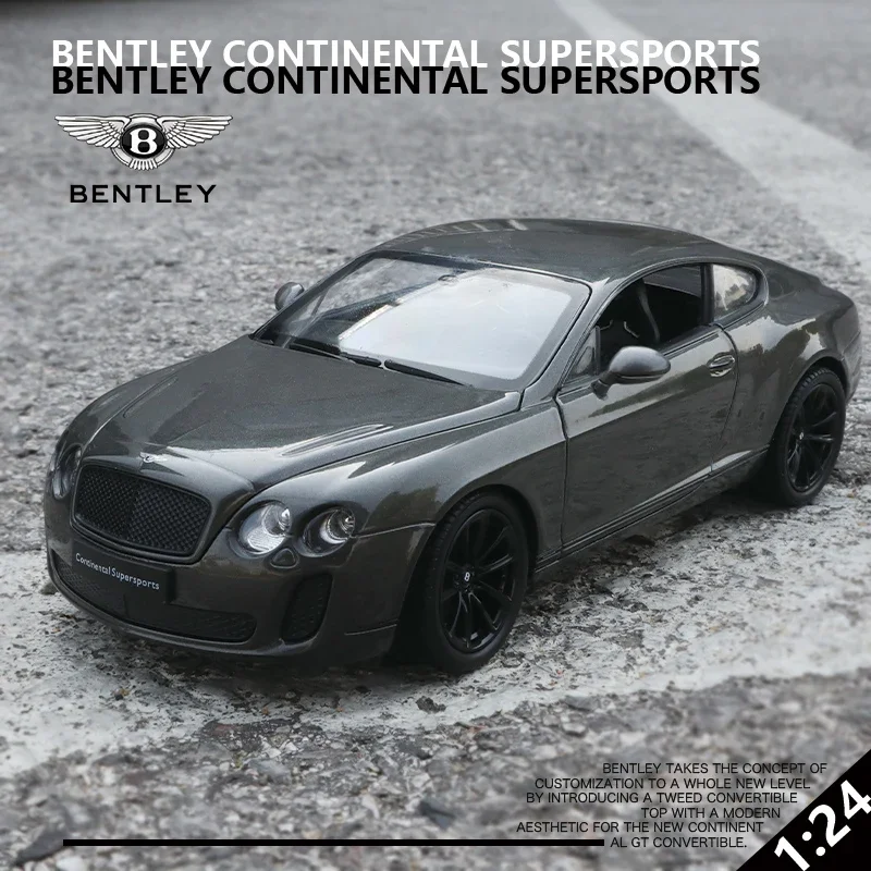 Welly 1:24 Bentley Continental Supersports Modello Di Auto In Lega Diecast Veicoli Giocattolo In Metallo Modello Di Auto Collezione Di Simulazione Reg