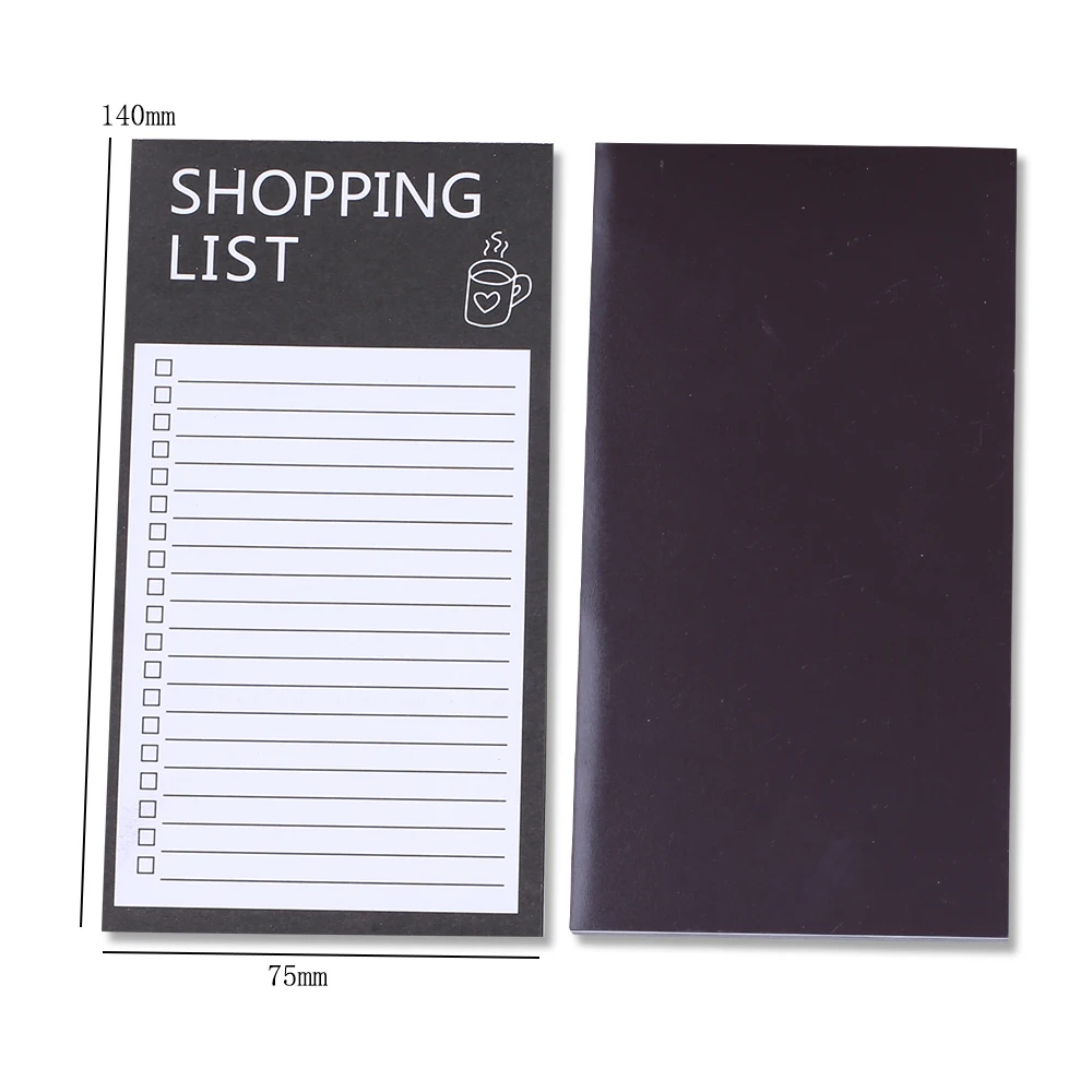 Korean Magnetic Shopping List Meal Planners Magnet Fridge Refrigerator Note Book Notepad Notebooks Purchase Grocery Check To Do