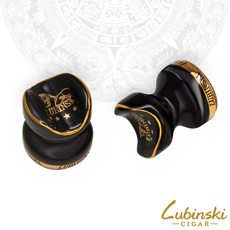 

LUBINSKI 2 pcs Cigar Ashtray Ceramic Pocket Tobacco Holder Cigar Rest Cigarette Travel Cigar Portable Stand Holder Smoking Tool