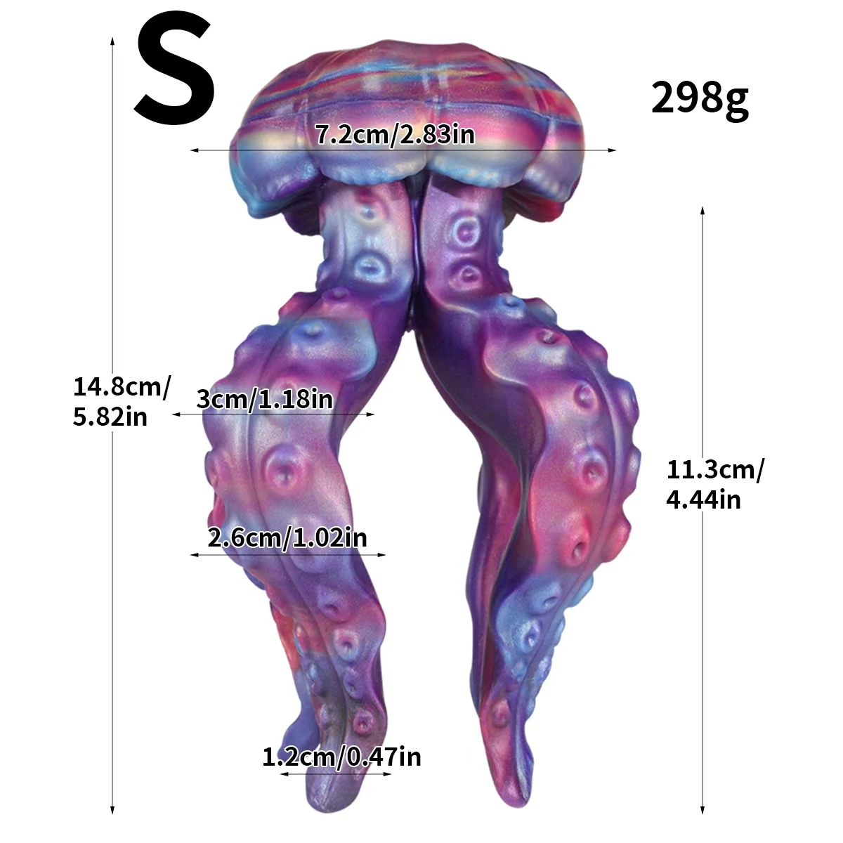 Soft Silicone Tentacle Jellyfish Dildo for Men Women Animal Penis Anal Plug Butt Expander Adult Erotic Masturbation Tool Sex Toy