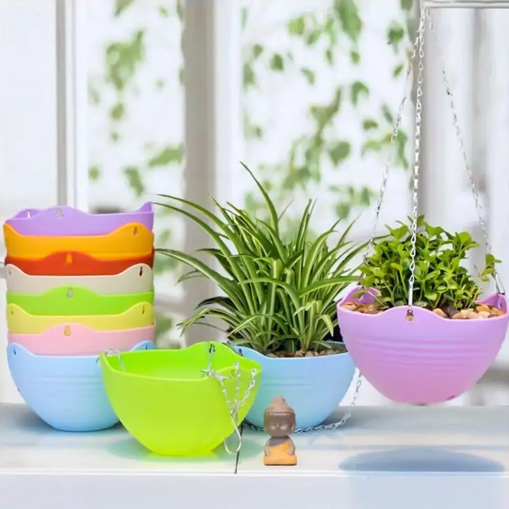 1 Pz Appeso Vaso Di Piante In Resina Cesto Di Fiori Porta Fiori Gondola Decorazione Della Casa Countyard Garden Outdoor Suppies