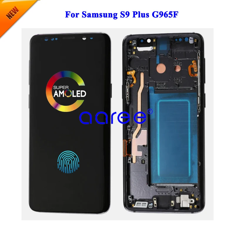 삼성 S9 플러스용 AMOLED OLED LCD, 삼성 G965F 디스플레이 LCD 스크린, 터치 디지타이저 어셈블리
