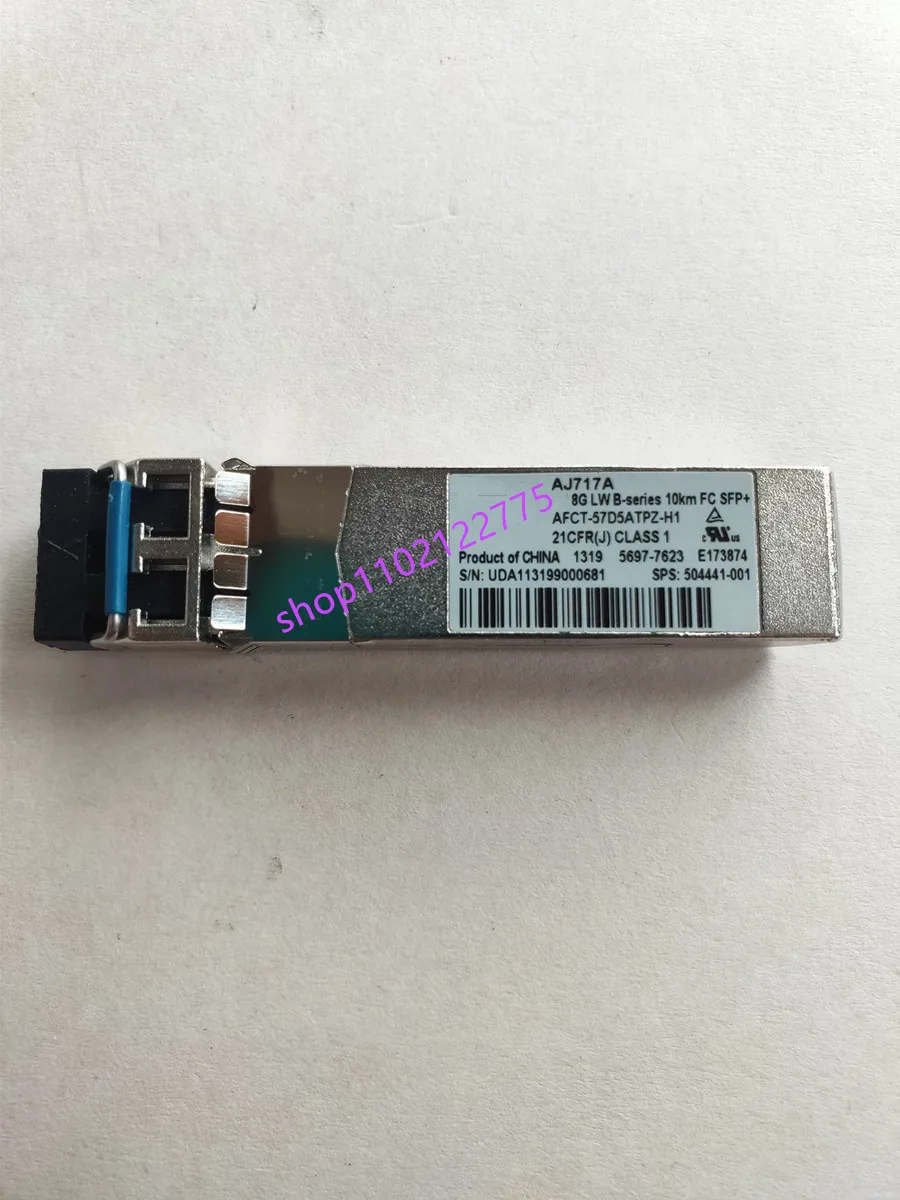 

H/AJ717A/8G LW 10km SFP+/AFCT-57D5ATPZ-H1/5697-7623/E173874/504441-001/8GB 10KM Single-Mode Optical Transceiver