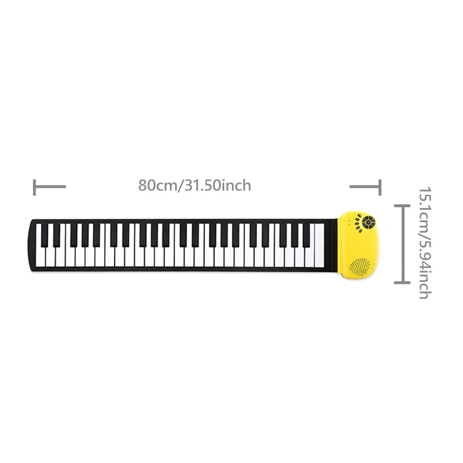 49 Key Roll up Keyboard Piano,Tabletop Keyboard Piano,100 Tones 10 Demo Songs,Electronic Hand Roll Piano for Adults Gift Kids