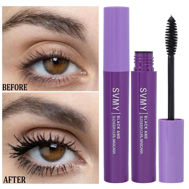 

4D Mascara Thick Slender Curling Waterproof Sweatproof Long Lasting Non-smudge Black Mascara Natural Lashes Extension Cosmetics